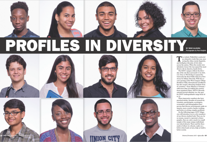 A grid of diverse student headshots.