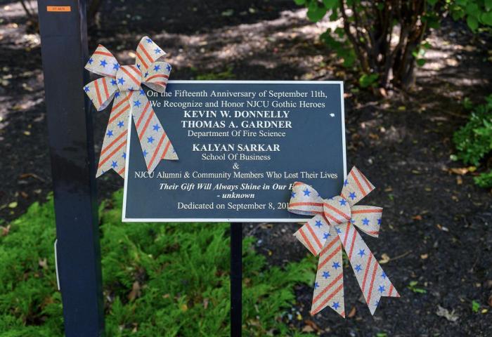 NJCU September 11th Dedication Plaque