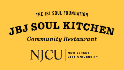 JBJ Soul Kitchen NJCU logo on yellow background