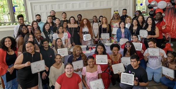 TRIO CEREMONY GROUP PHOTO WITH CERTIFICATES