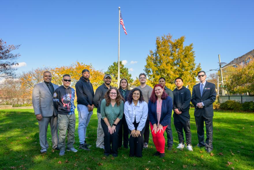 Veterans Day Flag Raising 2024-6298 (Photo Credit- Paul Gargiulo, NJCU University Communications)